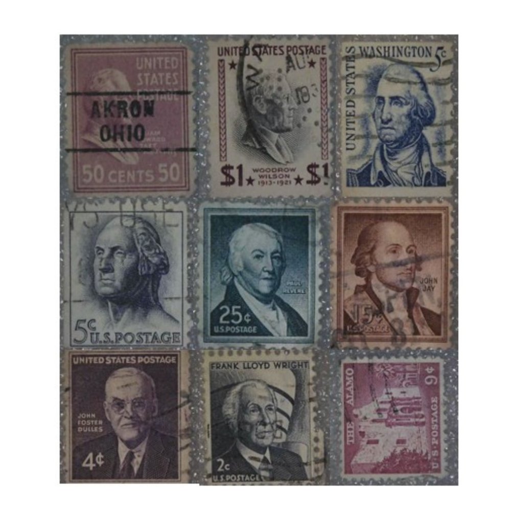 Stamps Vintage Usps Mail Lot of 9 USA. Stamps Collectible very good condition